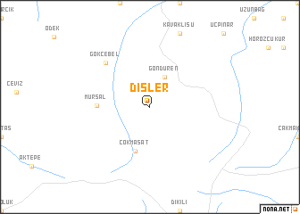 map of Dişler