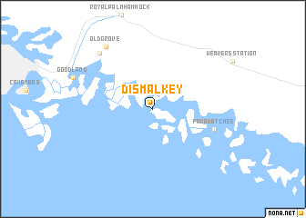 map of Dismal Key