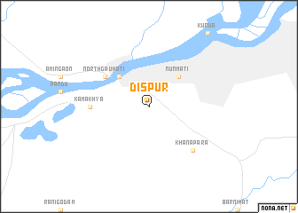 map of Dispur