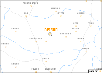 map of Dissan