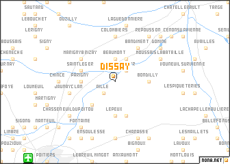 map of Dissay