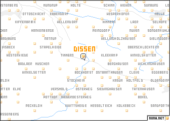 map of Dissen