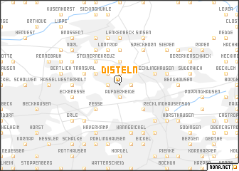 map of Disteln