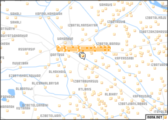 map of Disūnis Umm Dīnār