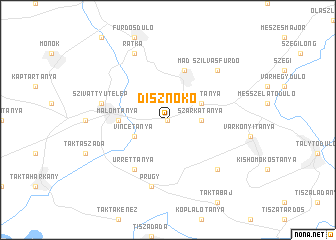 map of Disznókő