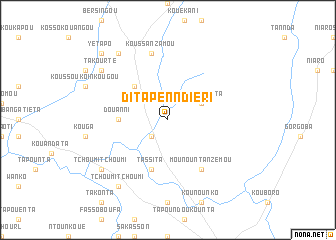 map of Ditapenndiéri