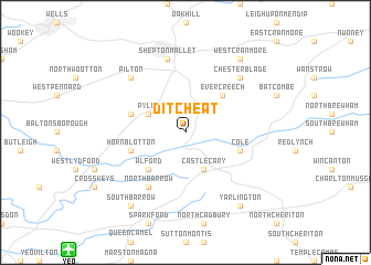 map of Ditcheat