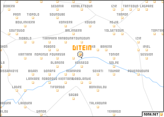 map of Ditein