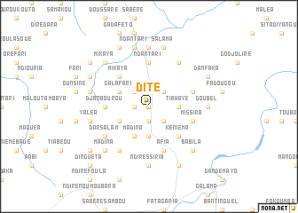 map of Dité