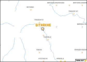 map of Dithakhe