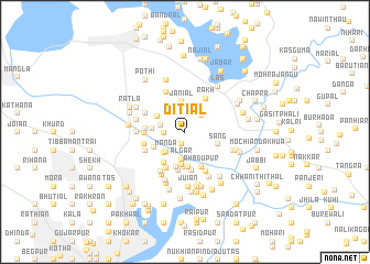 map of Ditiāl