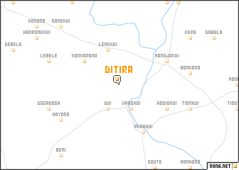 map of Ditira