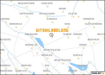 map of Ditshilabeleng