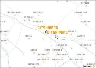 map of Ditshipeng