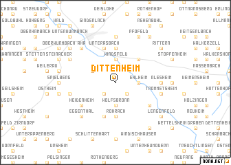 map of Dittenheim