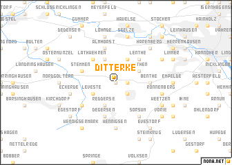 map of Ditterke