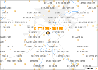 map of Dittershausen