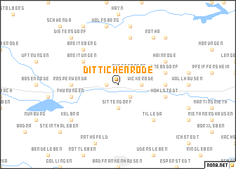 map of Dittichenrode