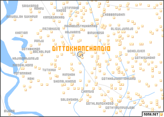 map of Ditto Khān Chāndio