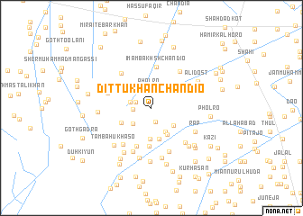 map of Dittu Khān Chāndio