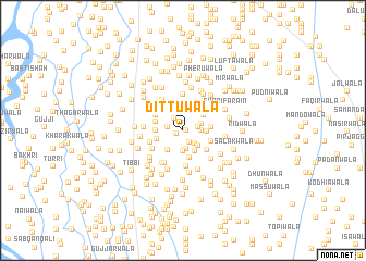 map of Dittūwāla