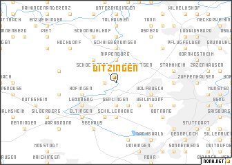 map of Ditzingen