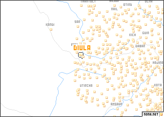 map of Diula