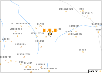 map of Dīvālak