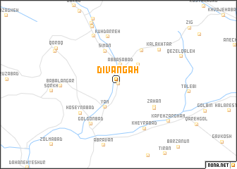 map of Dīvāngāh