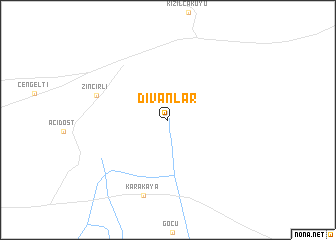 map of Divanlar