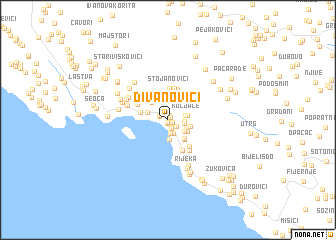 map of Divanovići