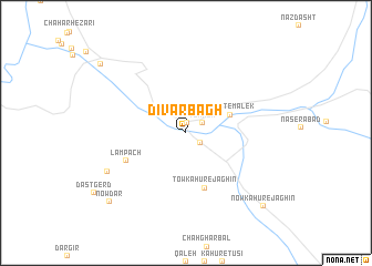 map of Dīvār Bāgh