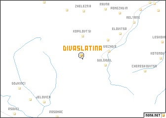 map of Diva Slatina