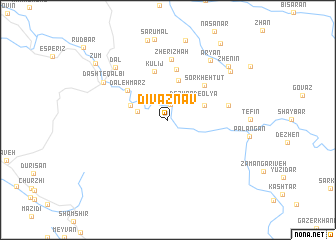 map of Dīvaznāv