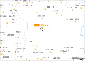 map of Divčibare