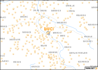 map of Divci