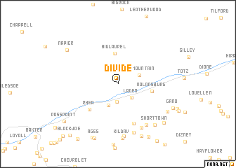 map of Divide