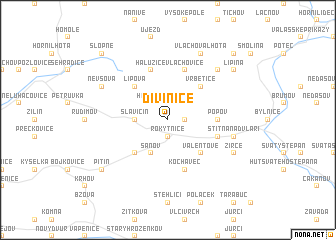 map of Divinice