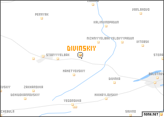 map of Divinskiy