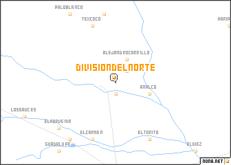 map of División del Norte