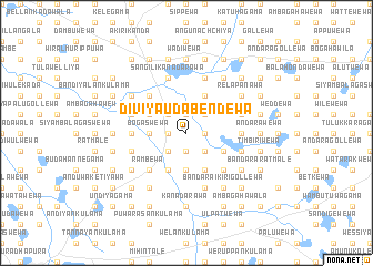 map of Diviyaudabendewa