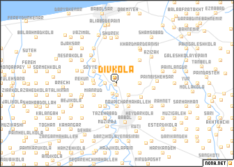 map of Dīv Kolā