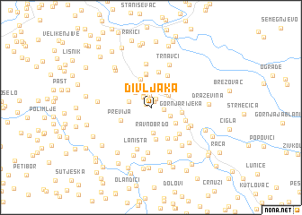 map of Divljaka