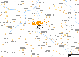 map of Divljaka