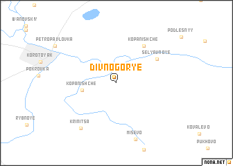 map of Divnogor\