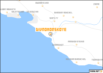 map of Divnomorskoye