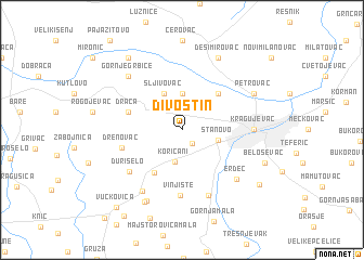 map of Divostin