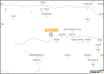 map of Dīvrān