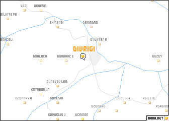 map of Divriği