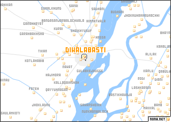 map of Diwāla Basti